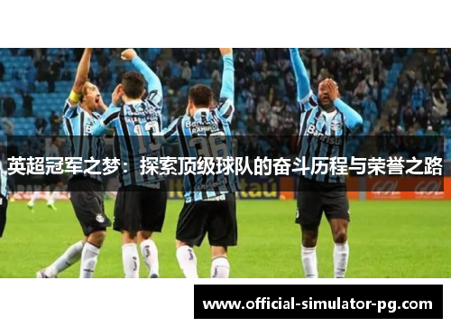 英超冠军之梦：探索顶级球队的奋斗历程与荣誉之路